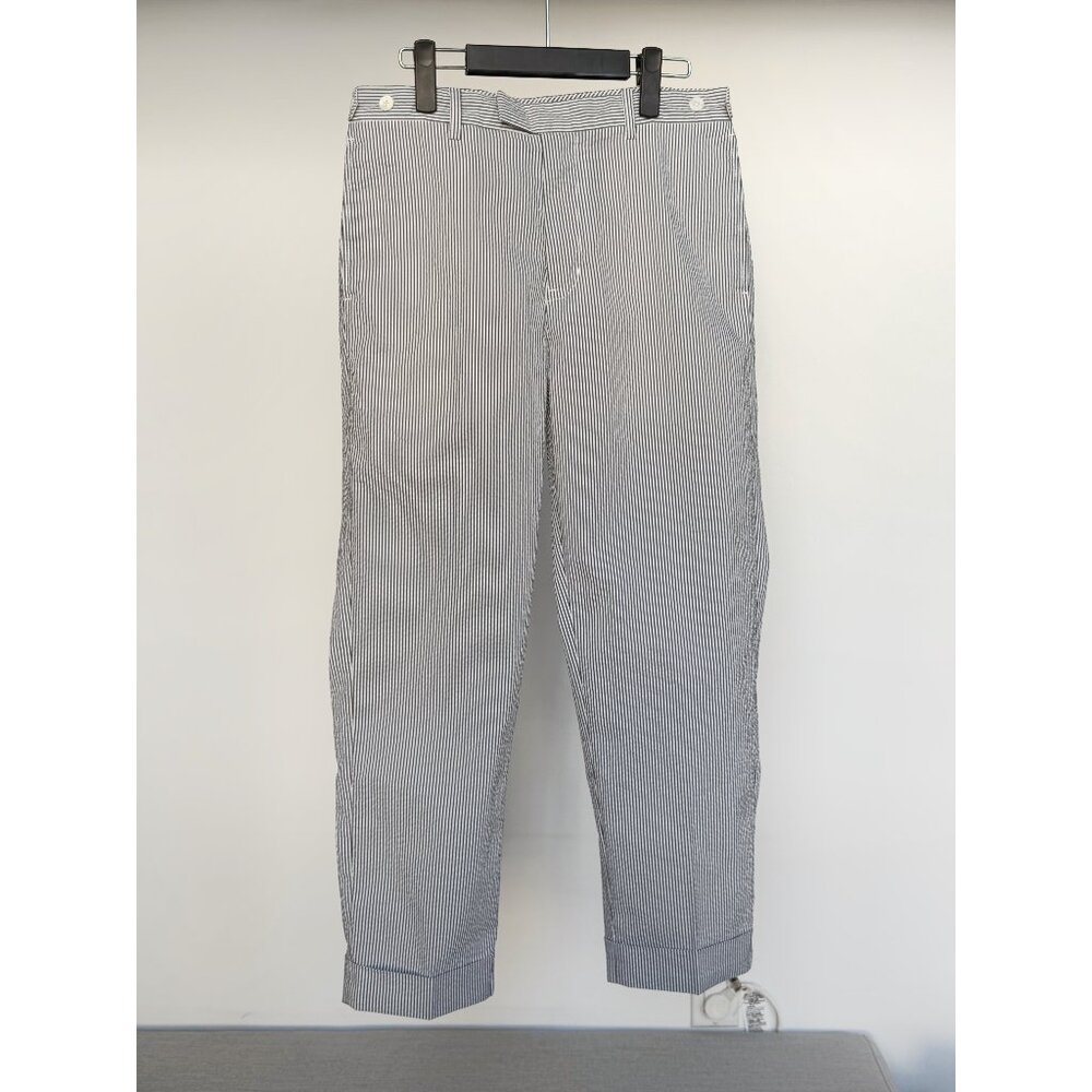 Beams Plus - Cropped Striped Seersucker Trousers
